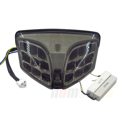 LED Brake Tail Light Smoke Integrated Turn Signals Fit Suzuki 2007...