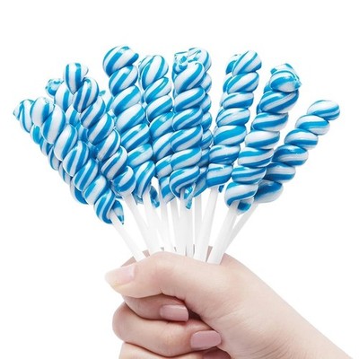 Blueberry Flavor Twisty Lollipop Candy Individually Wrapped 30 Packs AM