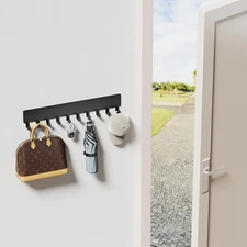 Key Holder for Wall, Key Hooks with 10 Hooks, Wall Mounted Key Holder for Hal...