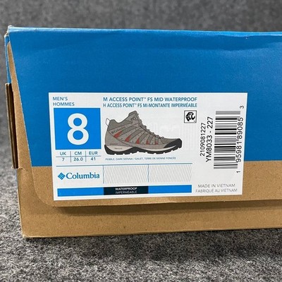 Columbia Men\'s Access Point Mid Waterproof size 7 Columbia Access Point Mid Waterproof Men Charcoal Hiking  main image 4