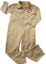 Ghostbusters Costume Khaki Coveralls Child Size M 6-7 Unisex Cosplay HALLOWEEN