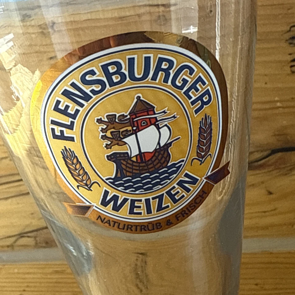 Flensburger Weizen Flens Weizenbier Weizen 0,3 L Glas Bierglas sehr guter Zust - Bild 2 von 4