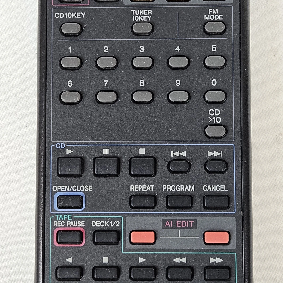 Mando a distancia Technics RAK-SC510W para sistema Hi-Fi SC-CH7 probado funcionando