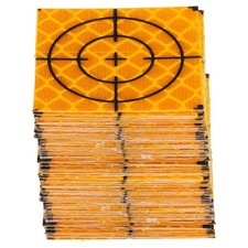 60pcs Survey Reflector Sheet 30x30mm Self-Adhesive Survey Target Mark Yellow