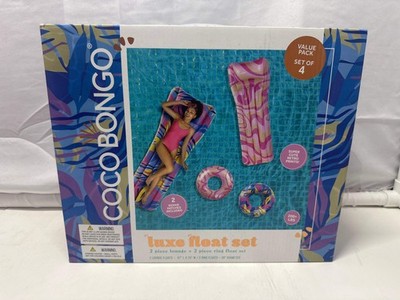 CocoBongo Luxe Float Set   4 Piece Pool Float Bundle
