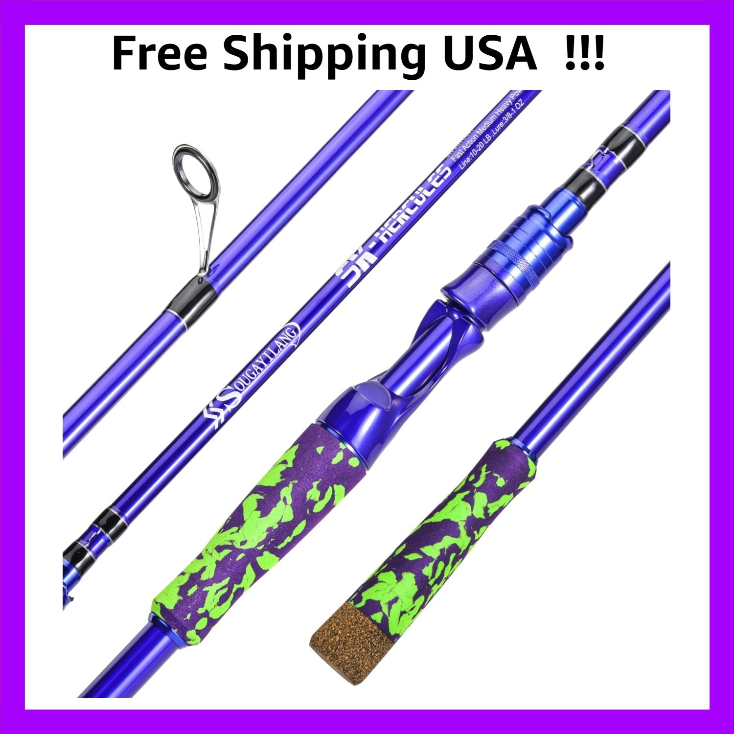 , 7-foot Spinning Rods And Casting Rods With Ev...