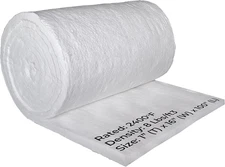Ceramic Fiber Insulation Blanket - 8# 2400F - 1” Thick X 16” X 100” - High Tempe