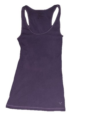 American Eagle AEO Y2K Ribbed Long Line Bella Elena Purple Trendy Tank Top SZ.M