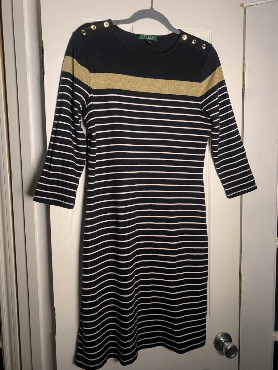 3/4 Sleeve Casual Striped Dresses for Women for sale | eBay
