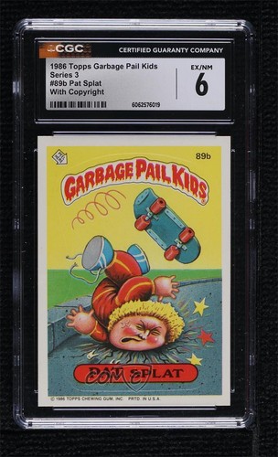 1986 Topps Garbage Pail Kids Series 3 Pat Splat (Copyright on Front) CGC 6 0ed5