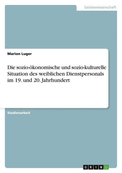 Die Sozio-öKonomische Und Sozio-Kulturelle Situation Des Weiblichen...-image