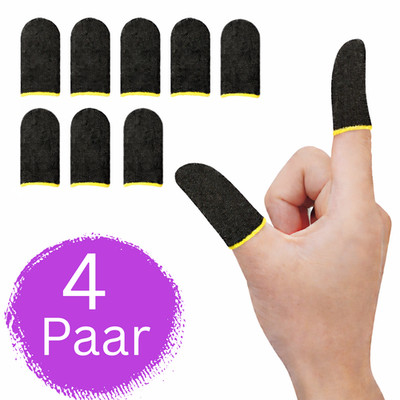 4 Paar Handy Gaming Finger Sleeve Fingerabdeckung Schweißfest Rutschfest Gaming