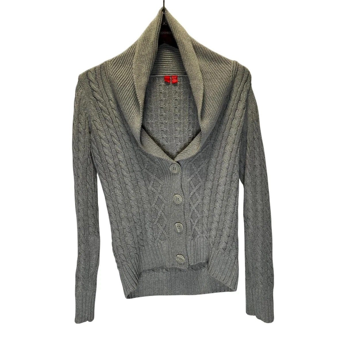 ESPRIT Maglione Cardigan Donna Con Scollo A V E Chiusura Henley, Maniche Lunghe A Risvolto