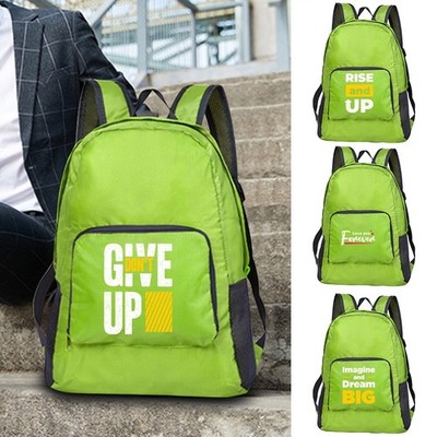 Large Foldable Rucksack Backpack Travel Camping Daily Office Shoulder Bag UK