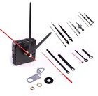 Quarzuhrwerk mit 6 Alu Zeigersätzen Set Uhrwerk Zeiger Wanduhr Uhrzeiger Modern