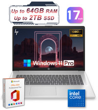 2026 HP Laptop Computer 17.3" Intel Core 5 Office 2024 Upto 64GB RAM 2TB SSD Pro