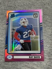 2024 Panini Donruss - Rated Rookie Ray Davis #316 Optic Preview Pink Prizm (RC)
