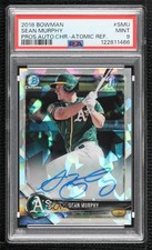 2018 Bowman Chrome Prospect Atomic Refractor Sean Murphy PSA 9 MINT Auto 8uc