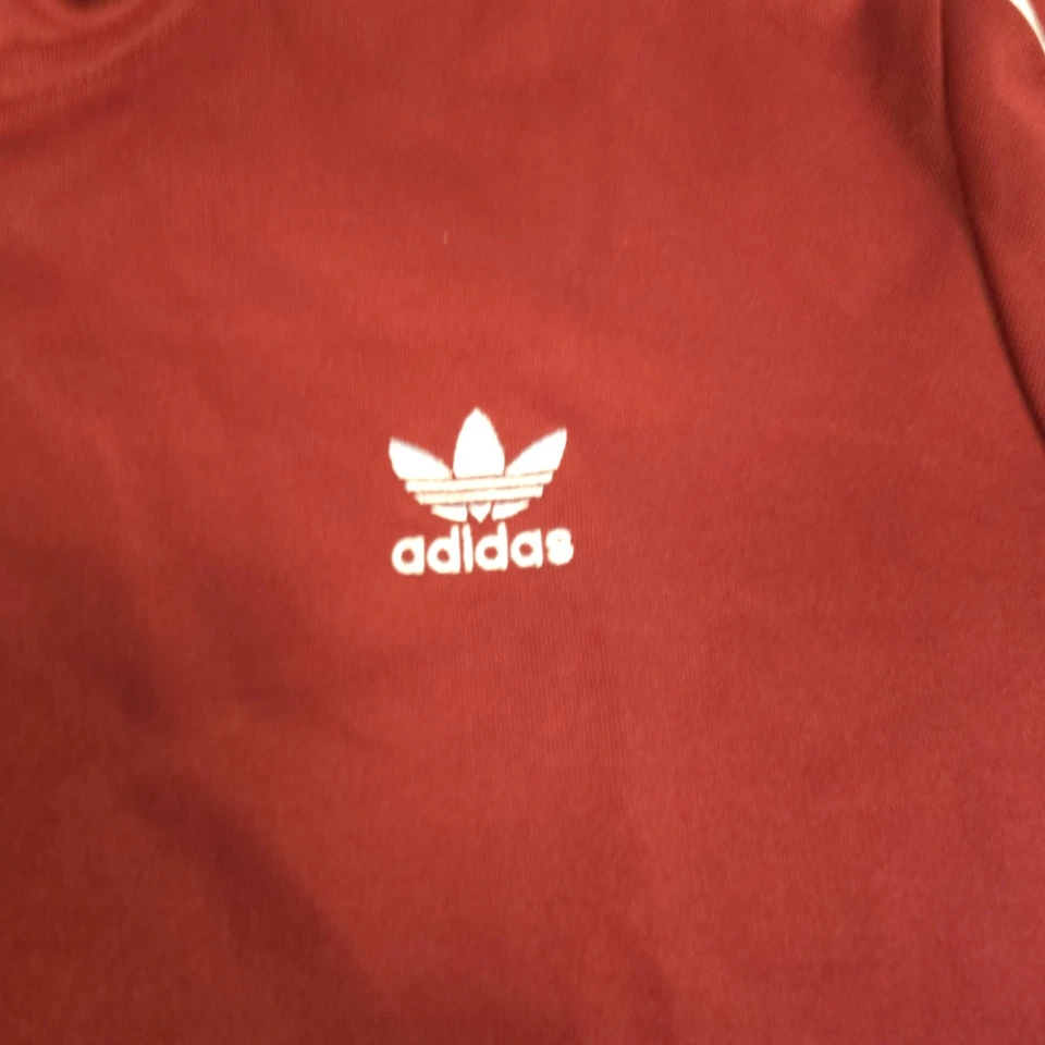 Adidas Chaqueta de Pista Para Hombre XLARGE Roja Manga Larga Cremallera Completa Invierno Trébol Talla XL Foto 3 de 4