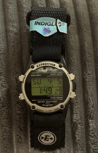 Vintage/Rare - Timex Expedition Digital Watch - Indiglo - Brand New !!!!