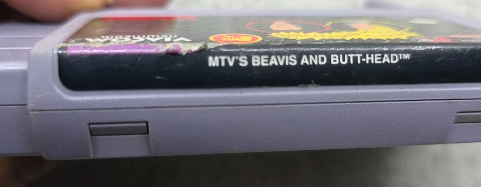 MTV's Beavis and Butt-head (Super Nintendo, SNES 1994) Authentic Game Cartridge - Image 3 of 4