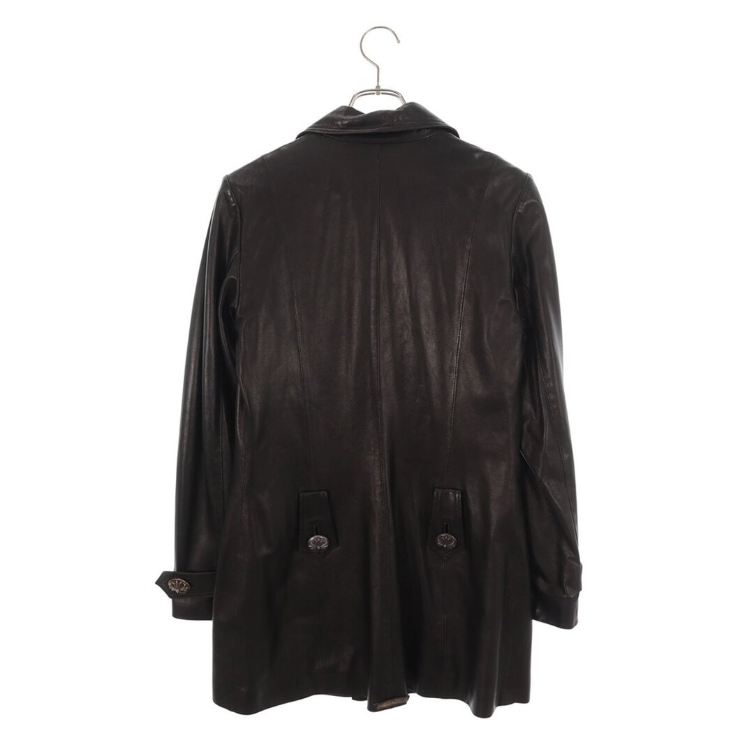 Chrome Hearts Crossball Button Leather Trench Coat Men's M Used bc02bc3cc2e8a380 thumbnail 3
