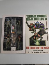NECA Teenage Mutant Ninja Turtles II Secret Of The Ooze VHS Action Figure 4 Pack
