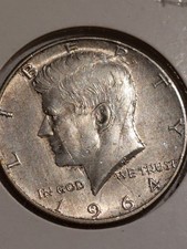 1964 jfk - kennedy half-dollar silver coin  # 15