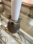 4 Vintage Brass Pineapple Candlesticks Electric Window Candle Nightlight Set — photo 6