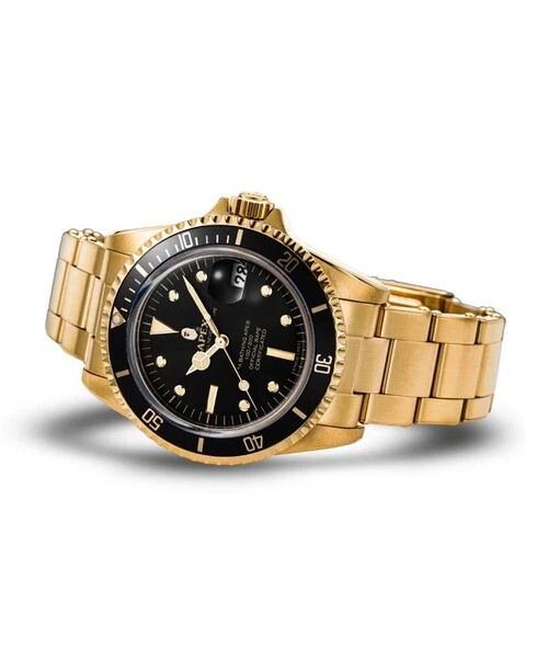 A BATHING APE (BAPE) Orologio Uomo A BATHING APE CLASSIC TYPE 1 BAPEX Oro Nero Acciaio Inox JP