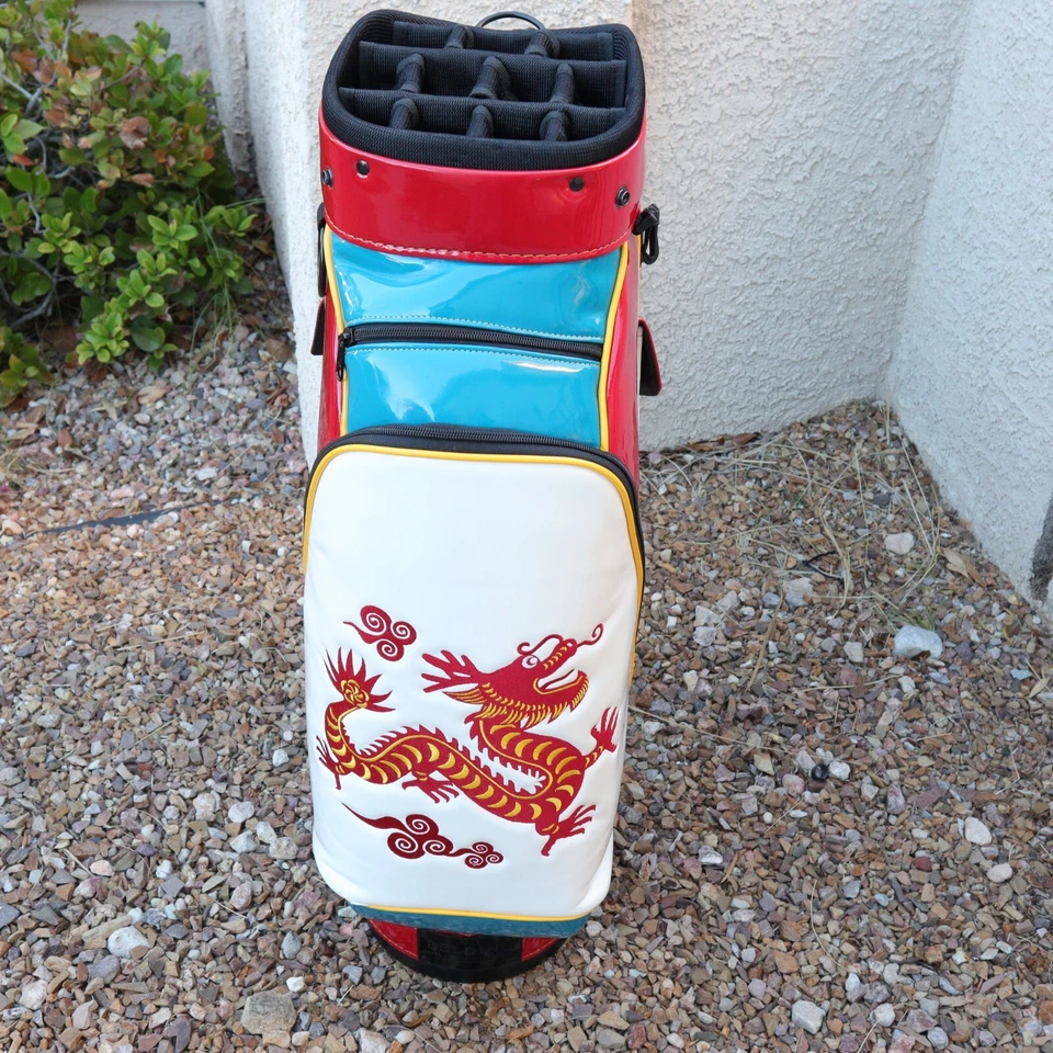 Bolsa de golf Belding International Cup 2016 Shadow Creek Team China cuero brillante Foto 2 de 4