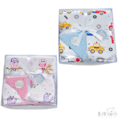 Mädchen Wendedecke kuschelig weich Neugeborene Baby Swaddle Decke