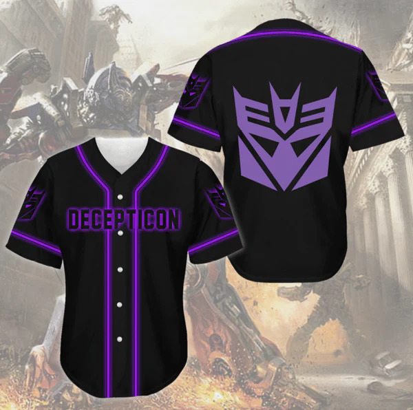 Decepticon Transformers Gift For Fans Baseball Jersey Shirt