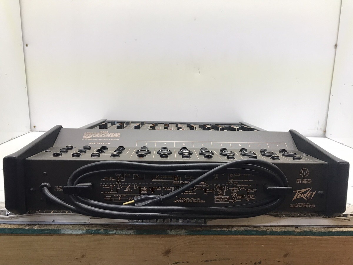 1 Single Vtg Peavey MD-II 8x2 Mixer Board Tested Working (See