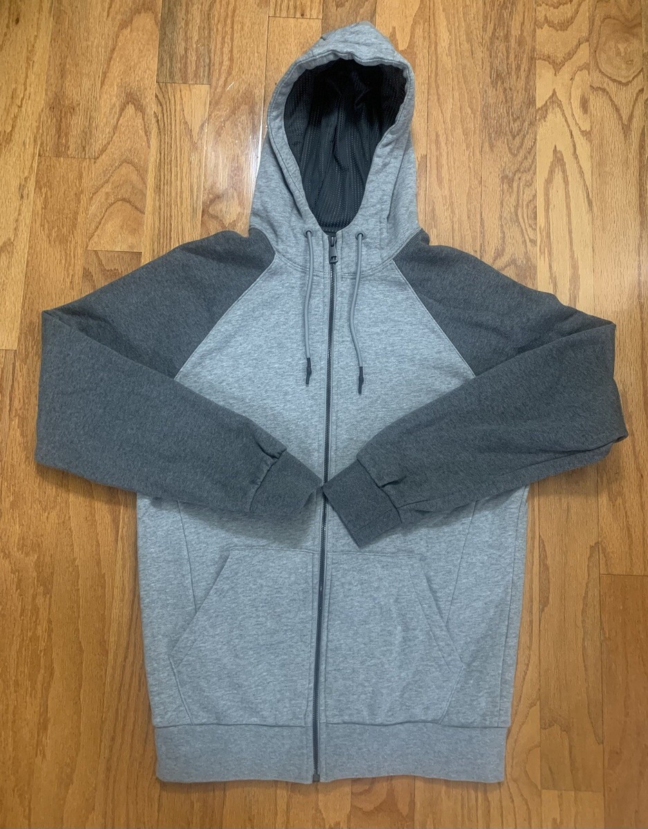 Russell Athletic Premium Fleece Gray Small Knit Full Zip Long Sleeve Hoodie  | eBay