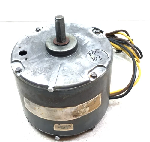 GE 5KCP39GGK616S Condenser Motor HC33VE212A 1/10HP 825 RPM 230V used #MC103
