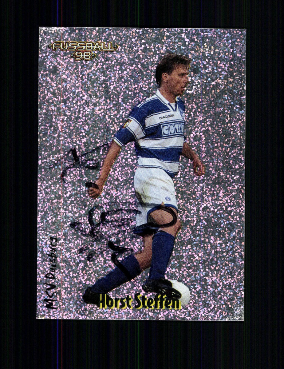Carte Autographe Horst Steffen – MSV Duisburg 1997-98 – Original Non Certifié