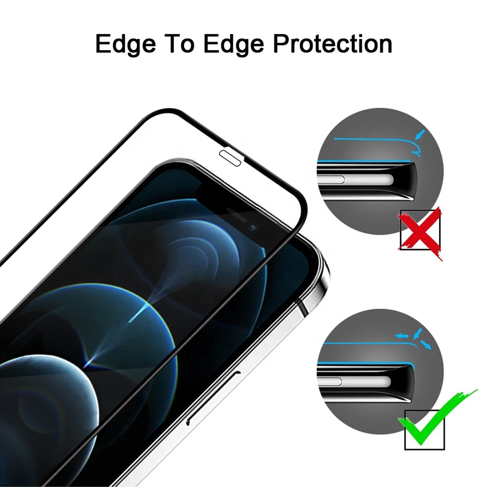 Wholesale Lot Full Coverage Tempered Glass For iPhone 12 11 XR Screen Protector - Image 3 of 4