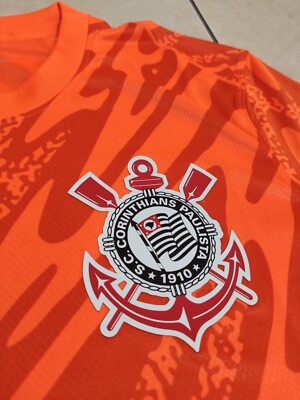 CORINTHIAN SUPER CAMPEÕESSérgioConceição Men's Corinthians Jersey Goalkeeper Soccer Football Player Issue