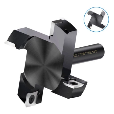 XCAN CNC Spoilboard Surfacing Insert Router Bit 1/2 Shank Wood Planing Flattening Bit