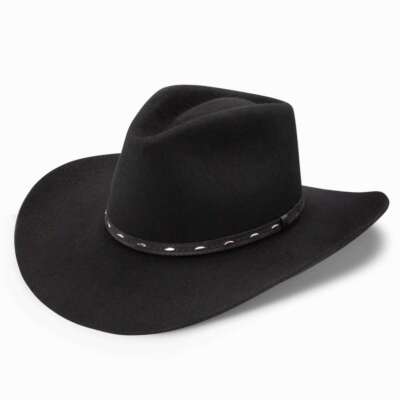 RESISTOL 3X Briscoe Black Cowboy Hat (RWBRSC-433407)