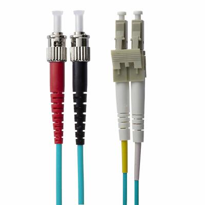 NTW NL-ST/LC-1040R ST/LC OM4 Multimode Duplex 50/125 Optical Fiber Nonconductive