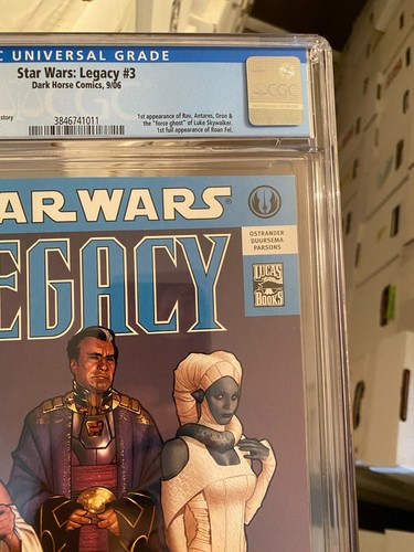 Star Wars Legacy #3 RARA EDICOLA CGC 9.6! Adam Hughes! Dark Horse 2006! RARO! - Foto 3 di 9