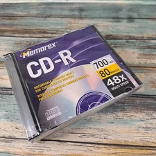 Lot of 8 NEW Sealed Memorex CD-R Recordable 48x 700MB 80Min w/Slim Jewel Case