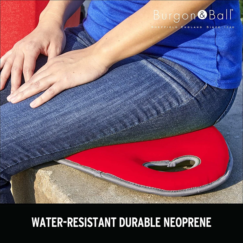 New NWT Kneelo Padded Knee Pad. Gray / Red. Soft Fabric Memory Foam Gardening - Image 3 of 4