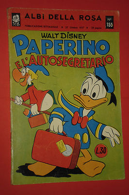 ALBI DELLA ROSA - POI albi di MICKEY MOUSE - N°155 - mondadori disney year 1957 - house