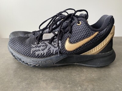 Nike Zoom Kyrie Irving Flytrap II Black Gold Mens 7 AO4436-004