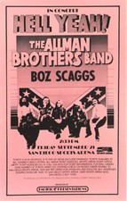 THE ALLMAN BROTHERS BAND 1973 SAN DIEGO SPORTS ARENA 2nd PRINT POSTER / NM 2 MNT