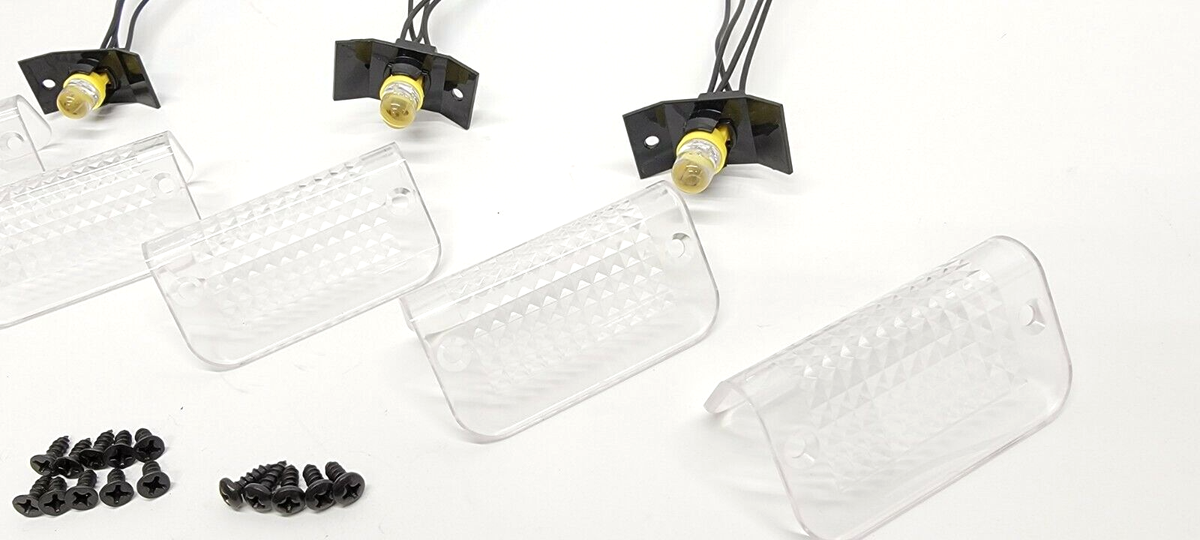 Clear Lund Sun Moon Cab Visor Lens Kit Lenses / Gaskets & LED