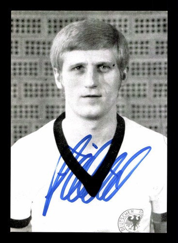 Carte Autographe Klaus Fichtel – Schalke 04, DFB, Original